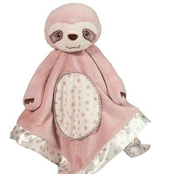 New w/ Tag Douglas Baby Lil' Snuggler Pink Sloth🦥 Lovey Blanket Plush🍼 - Picture 1 of 8